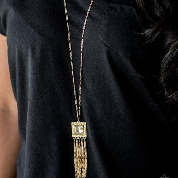 Shimmer Sensel Gold Necklace